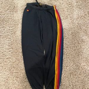 Aviator Nation Navy 5 Stripes Sweatpants